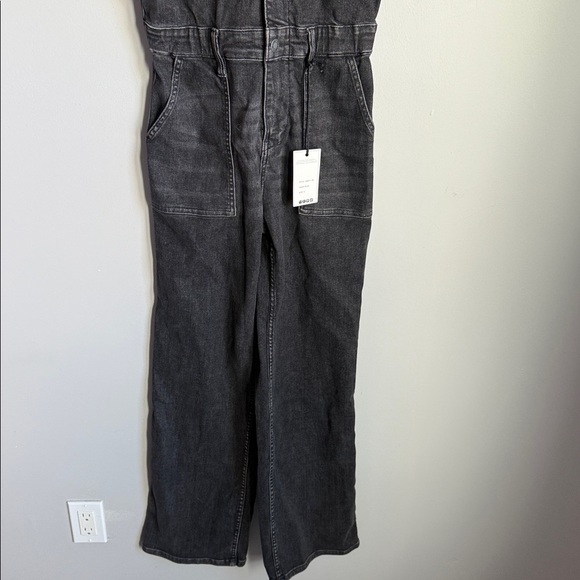NEW JUDY BLUE | NEW TO THE CITY SHORT SLEEVE DENIM JUMPSUIT IN BLACK SMALL - Picture 6 of 13